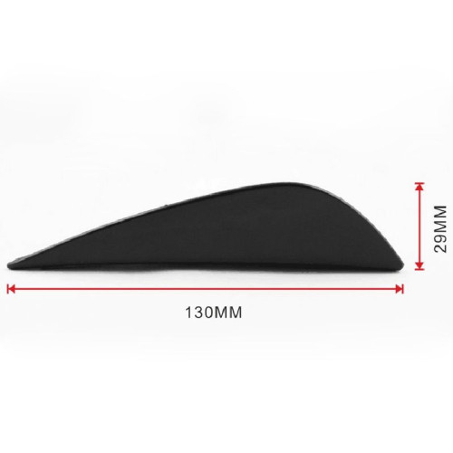 4 Aletas protección parachoques ABS fibra de carbono moldeable