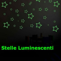 Stelle adesive che si illuminano al buio - 9 pezzi in varie 2