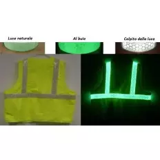 Banda de costura reflectante y foto luminiscente que se ilumina 2