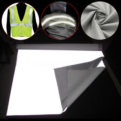 High visibility EN471 approved silver reflective fabric sew on