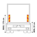 ECE 70.01 Panneaux réfléchissants pour kit en 2 pièces en PVC