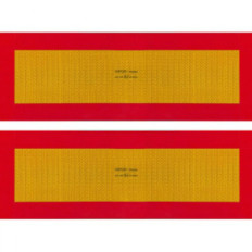 ECE 70.01 Panneaux réfléchissants pour remorque Kit de 2 pièces