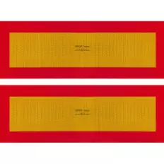 ECE 70.01 Reflective panels for trailer 2 piece kit in class 3