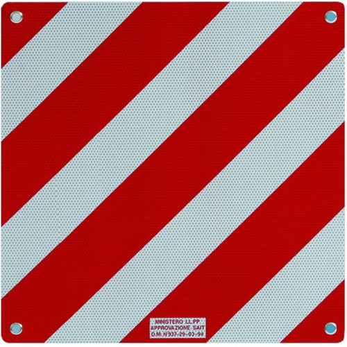 Panneau de charges saillantes en aluminium réfringent homologué