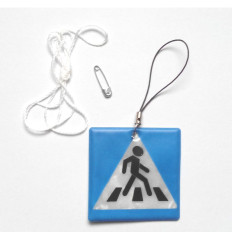 Porte-clés réfléchissant avec passage piéton idéal pour les