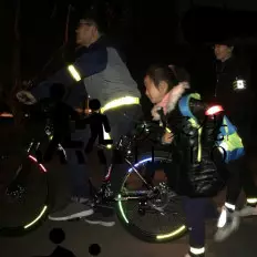 11 Adhesivos SONRISA reflectante para bicicletas, mochilas