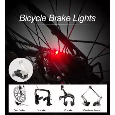 Lampe lumière à LED butée arrière pour un vélo qui est activé 2