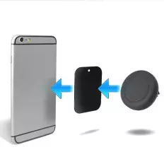 Placa de metal original com ímã carro de apoio 3M ™ móvel dupla 2