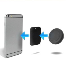 placa original de metal con soporte de imán del coche de doble 2