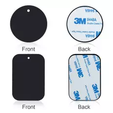 Placa de metal original com ímã carro de apoio 3M ™ móvel dupla