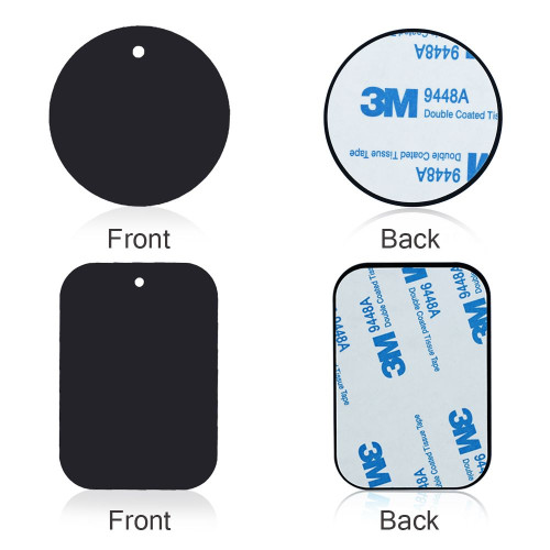 placa original de metal con soporte de imán del coche de doble