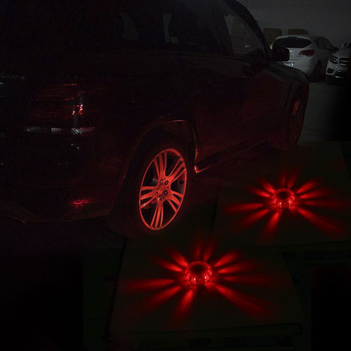 Led flashing street light for visibility in case of breakdown