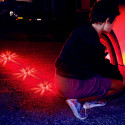 Led flashing street light for visibility in case of breakdown