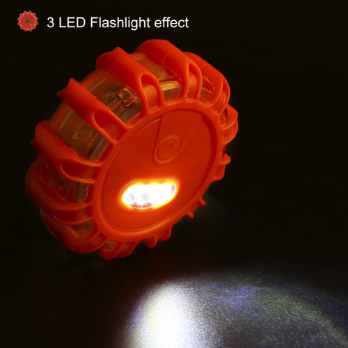 Led flashing street light for visibility in case of breakdown