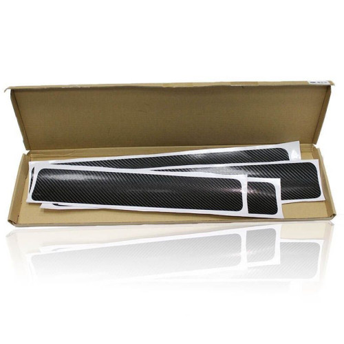 4 carbon-fiber scratch-resistant protective stickers for car