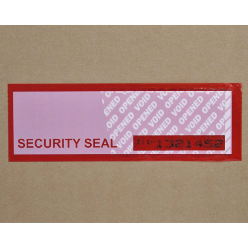 60 Etichette sicurezza tamper tape antimanomissione con numero