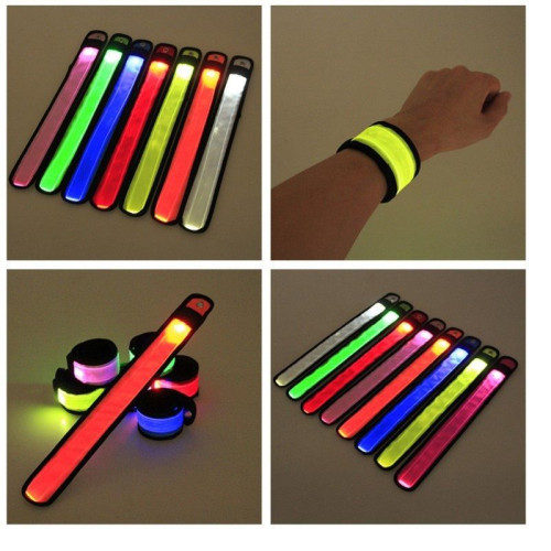 Brazalete luminoso LED de seguridad para deporte en 7 colores