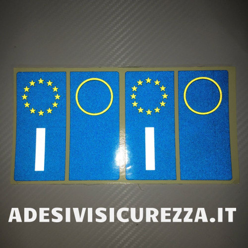 4 Autocolantes em vinilo ultra resistente para placa de