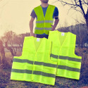 Chaleco reflectante fluorescente amarillo / rojo de alta