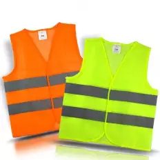 Gilet Fluorescente Rifrangente Giallo/Rosso ad alta visibilità