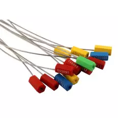 Selos de segurança com fio de aço de 1,8 mm com numeração 2