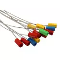 Sellos de seguridad con cable de acero de 1.8 mm con numeración