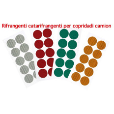 10 Disques adhésifs réfléchissants pour la couverture des