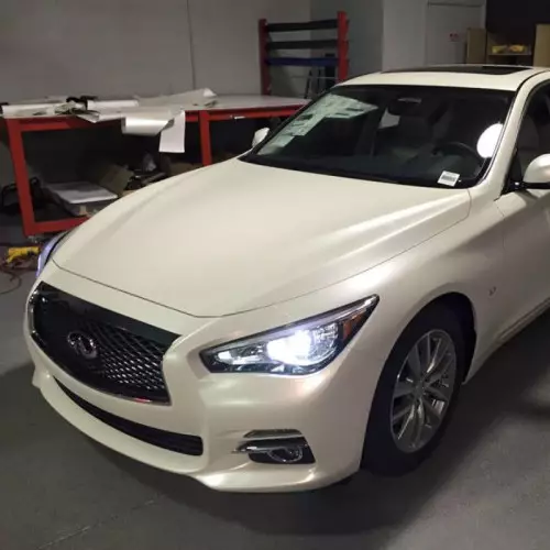 Pellicola adesiva bianco perlato opaco per car wrapping e