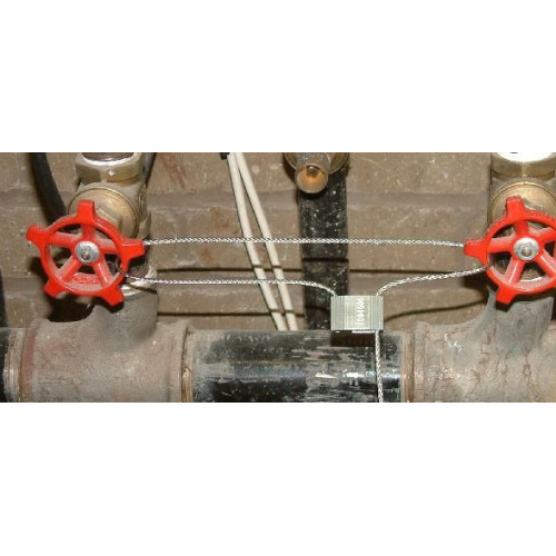 Precintos de seguridad antirrobo con cable de acero de 1,5 //