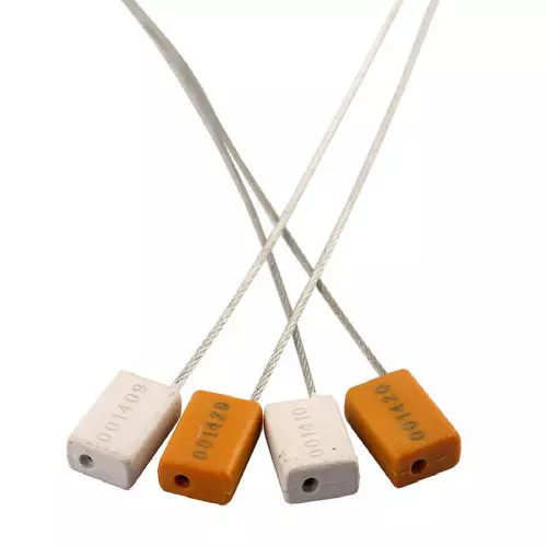 Vedações de segurança de cabo de aço de 1,5 mm com numeração