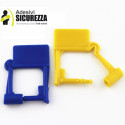 Padlock security seals with plastic / metal closure and serial