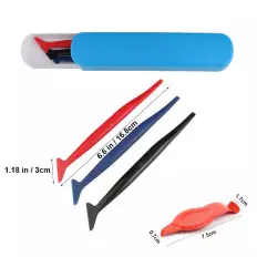 Kit with micro spatulas for car wrapping film application for
