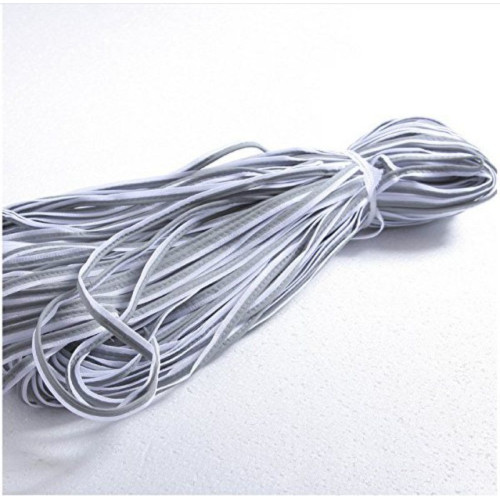 Extra thick woven silver reflective PET sewing tape - 10m x