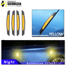 Reflective carbon 3D resin stickers for car doors or wheel 2