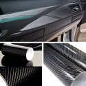 5D High Gloss Black Carbon Fiber Car Wrap decorative film Best