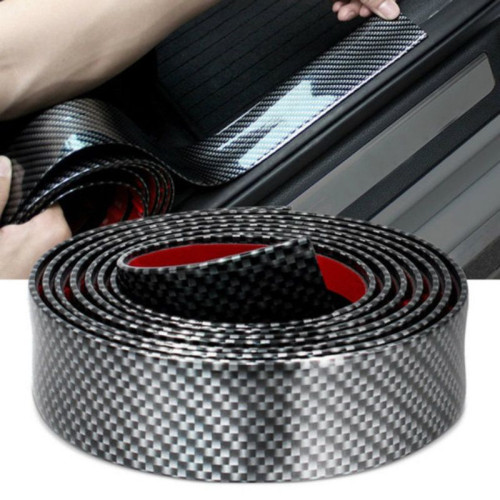Carbon fiber model strip in soft rubber with 3M double sided