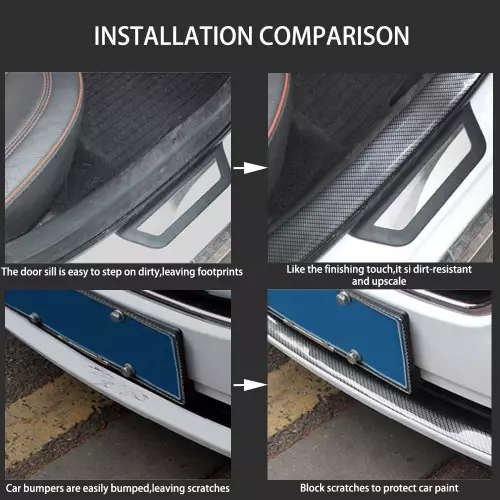 Striscia modello fibra di carbonio in gomma morbida con