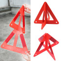 Triangolo avvertimento in plastica con catadiottri a treppiedi