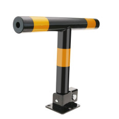 "T" bar, anti parking bollard, folding car park with lock and