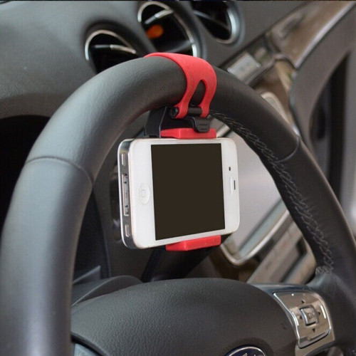 Universal Adjustable Car Support with Steering Wheel Mount for