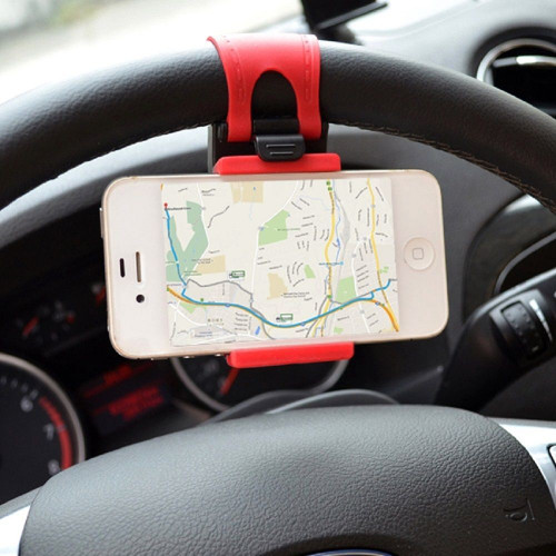 Universal Adjustable Car Support with Steering Wheel Mount for