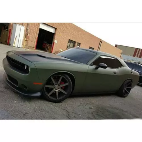 Adhesive green military car wrapping scratching anti-scratch