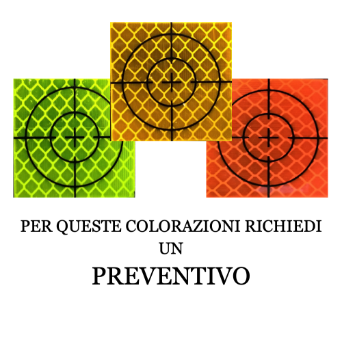 Reflektierende selbstklebende Ziel 30x30mm mit Fadenkreuz 20