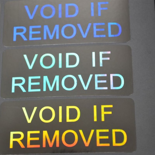100 adhesive labels security and safety hologram seals 20x50mm