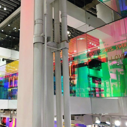 Película adhesiva transparente dicroica dicroica arco iris para