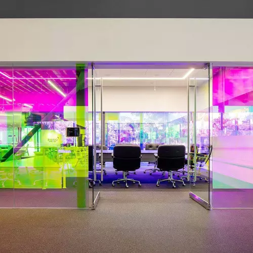 Dichroic dichroic transparent adhesive film rainbow for windows