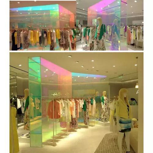 Dichroic dichroic transparent adhesive film rainbow for windows