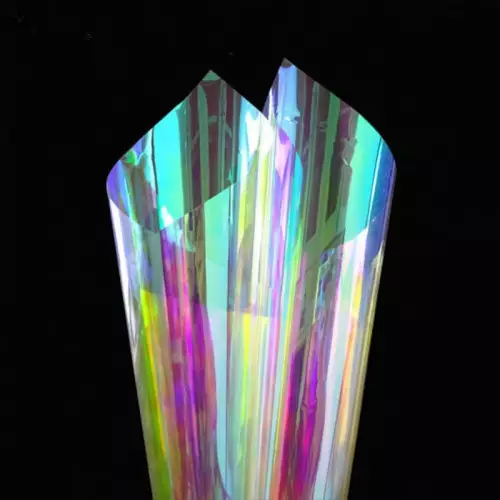Dichroic dichroic transparent adhesive film rainbow for windows