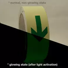 Ruban adhésif phosphorescent qui brille dans l'obscurité avec