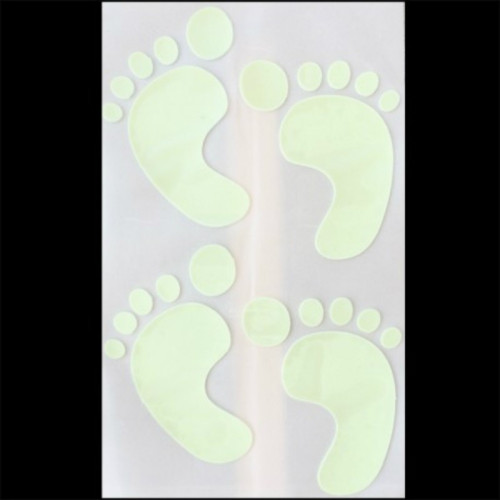 4 piecitos adhesivos fotoluminiscentes que brillan en la